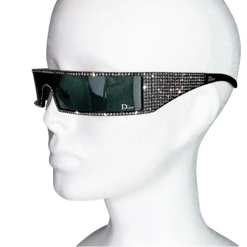 2003 Christian Dior Punk Sunglasses By John Galliano. Swarovski Rhinestone